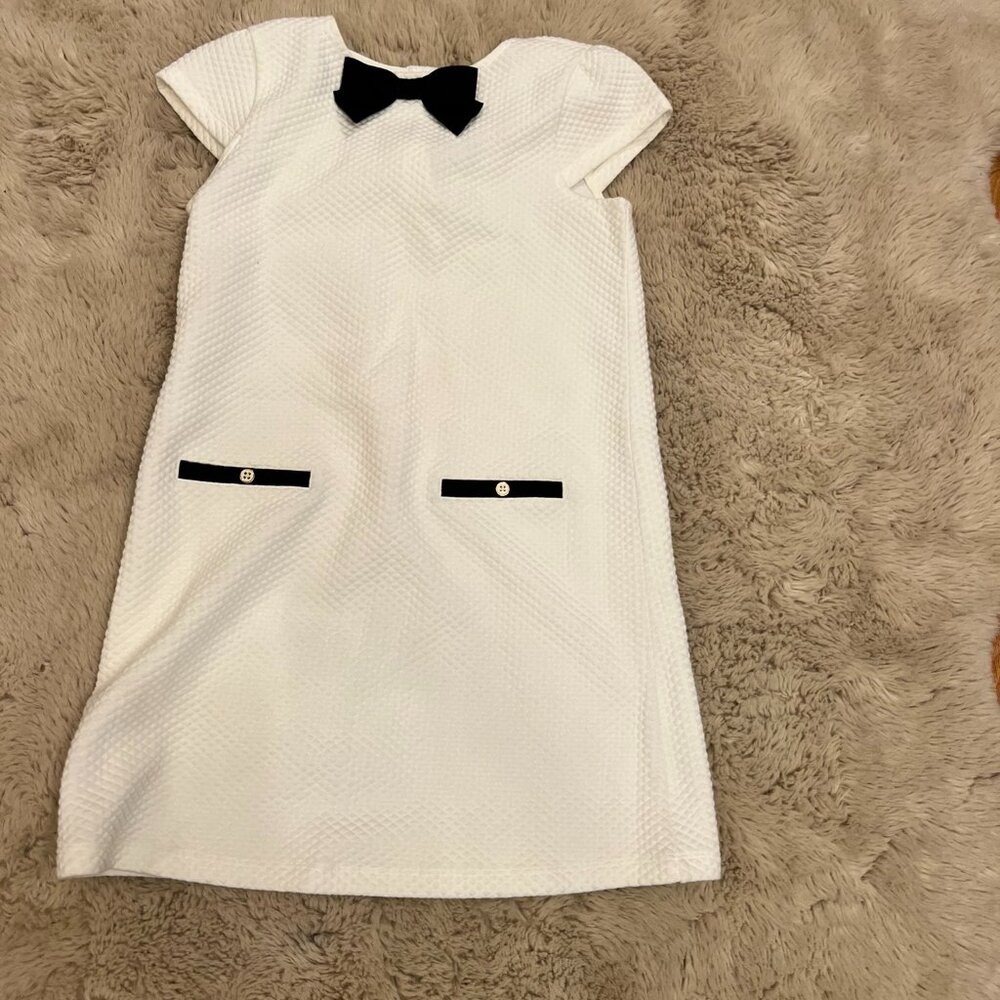White girls dress with bow